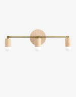 Charger l&#39;image dans la visionneuse de galerie, Mobilux Line Wood and Vanity Light - Bohemian Bathroom Lighting Fixture
