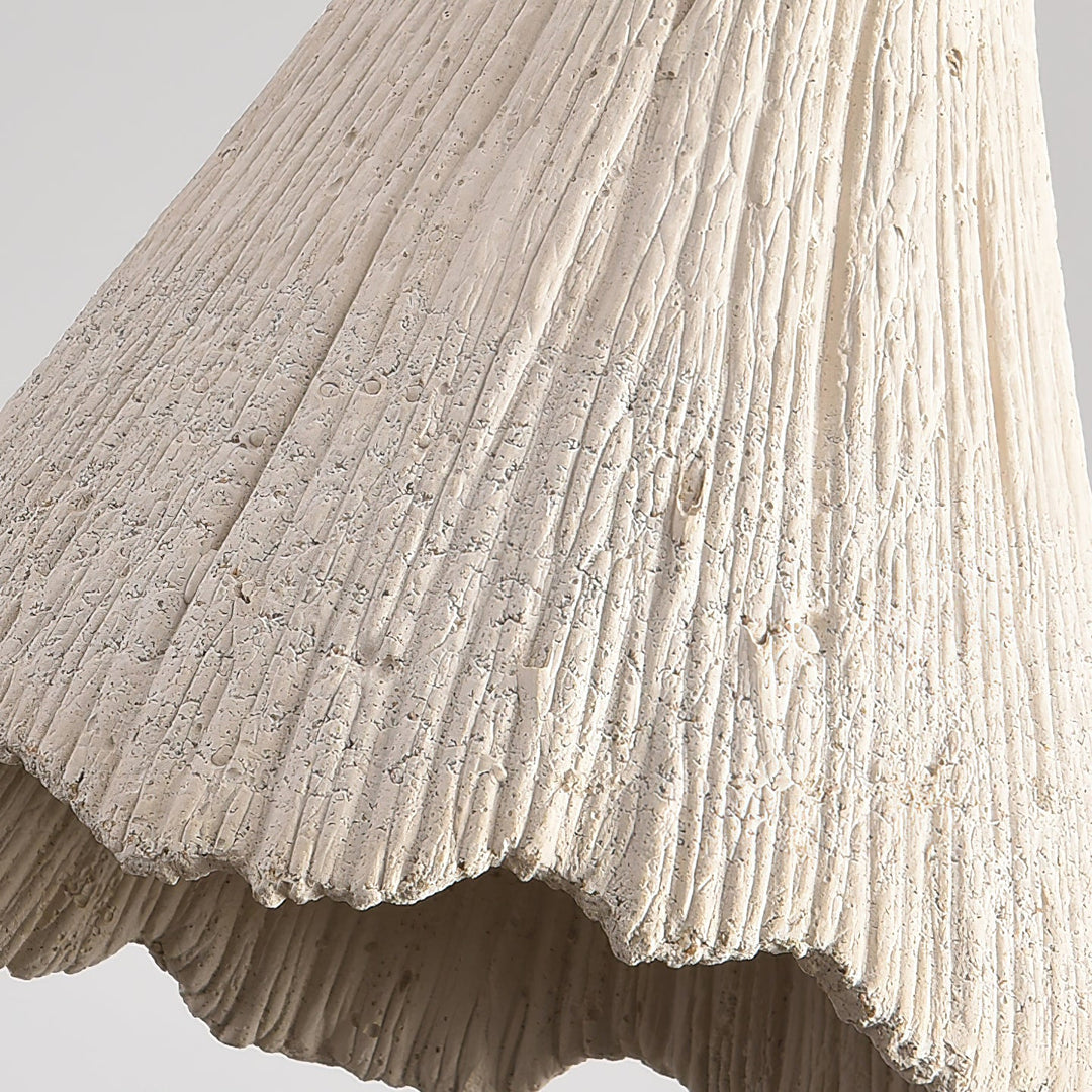 Textured Cement Gold Plug-In Swag Pendant