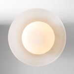 Load image into Gallery viewer, Elorina Bowl Wall Sconce – Elegant Brass And Glass Round Wall Fixture
