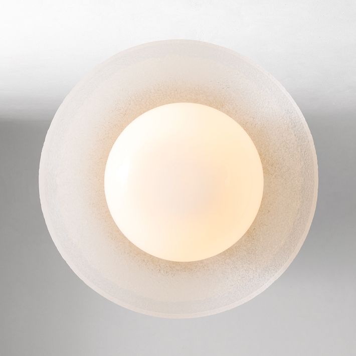 Elorina Bowl Wall Sconce – Elegant Brass And Glass Round Wall Fixture
