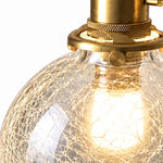 Load image into Gallery viewer, Crackle Glass Globe Pendant Light