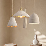 Bild in Gallery-Viewer laden, Textured Cement Gold Plug-In Swag Pendant