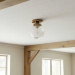 Cargar imagen en el visor de la Galería, Lámpara de Techo Empotrada de Vidrio Esférico Naveliro - Diseño Atemporal para Salón y Cocina