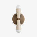 Cargar imagen en el visor de la Galería, Pyralis Cone Linear Statement Wall Sconce - Modern Two Light Fixture
