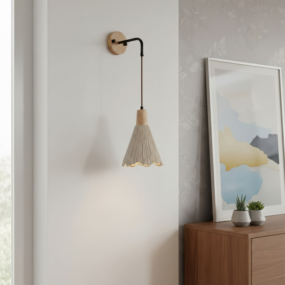 Applique Murale Minimaliste Solaraeon en Microciment - Éclairage d’Accent Intérieur pour Salon