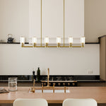 Load image into Gallery viewer, Rivora Fluted Glass Chandelier – Elegant Ribbed Lasting Design
