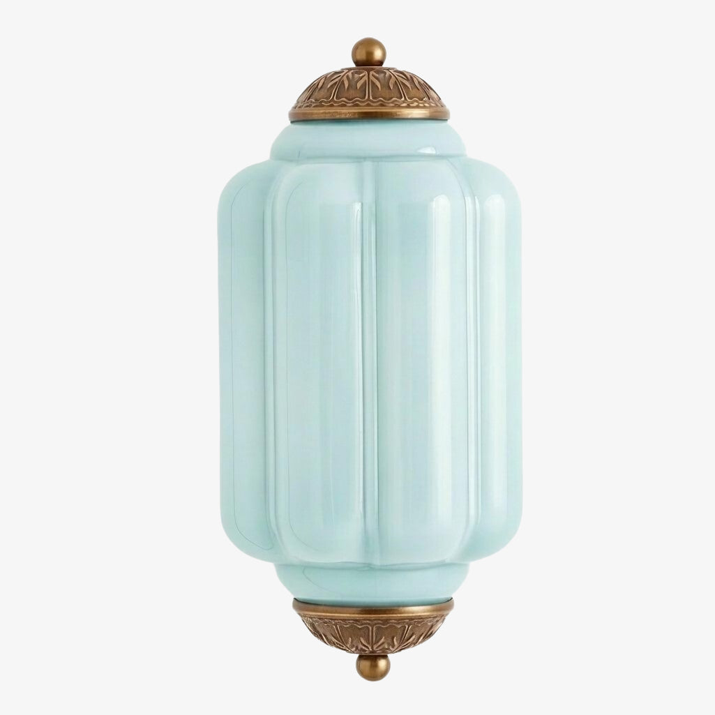 Eloise Vintage Scalloped Milk Glass Wall Sconce - Modern Accent Lighting for Bathroom and Bedroom