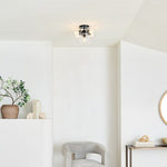 Load image into Gallery viewer, Glass Globe Flush Mount Light - Elegant Modern 5 Globe Ceiling Light
