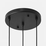 Load image into Gallery viewer, Round ceiling canopy and suspension connection detail