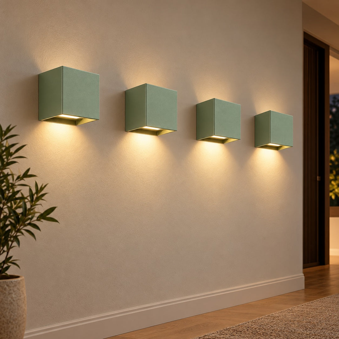 Beam Shaping Open Flap Aluminium Wall Light