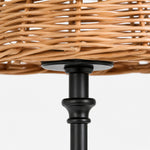 Charger l'image dans la visionneuse de galerie, Rattan shade and iron holder connection detail
