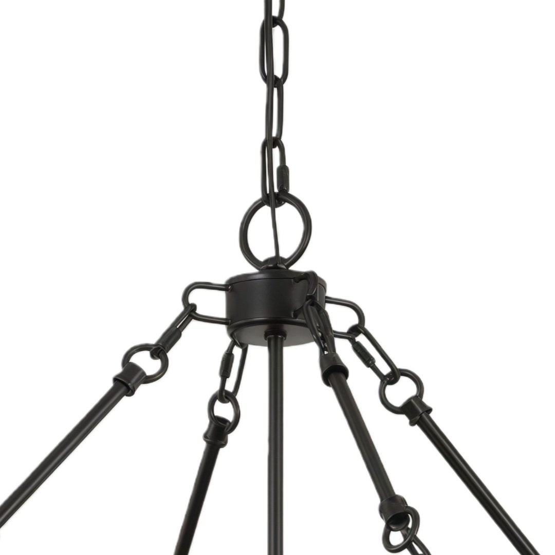 Suspension en métal à cage géométrique FerraLoft - Luminaire suspendu industriel pour îlot de cuisine