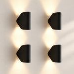 Charger l'image dans la visionneuse de galerie, Textured Rim Pointed Shade Aluminium Wall Light
