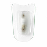 Bild in Gallery-Viewer laden, Clear glass wall sconce on a white background