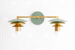 Load image into Gallery viewer, Artivo Layered Dual Heads Wall Sconce – Scandinavian Minimalist Designer Wall Sconce for Vanity or Corridor

