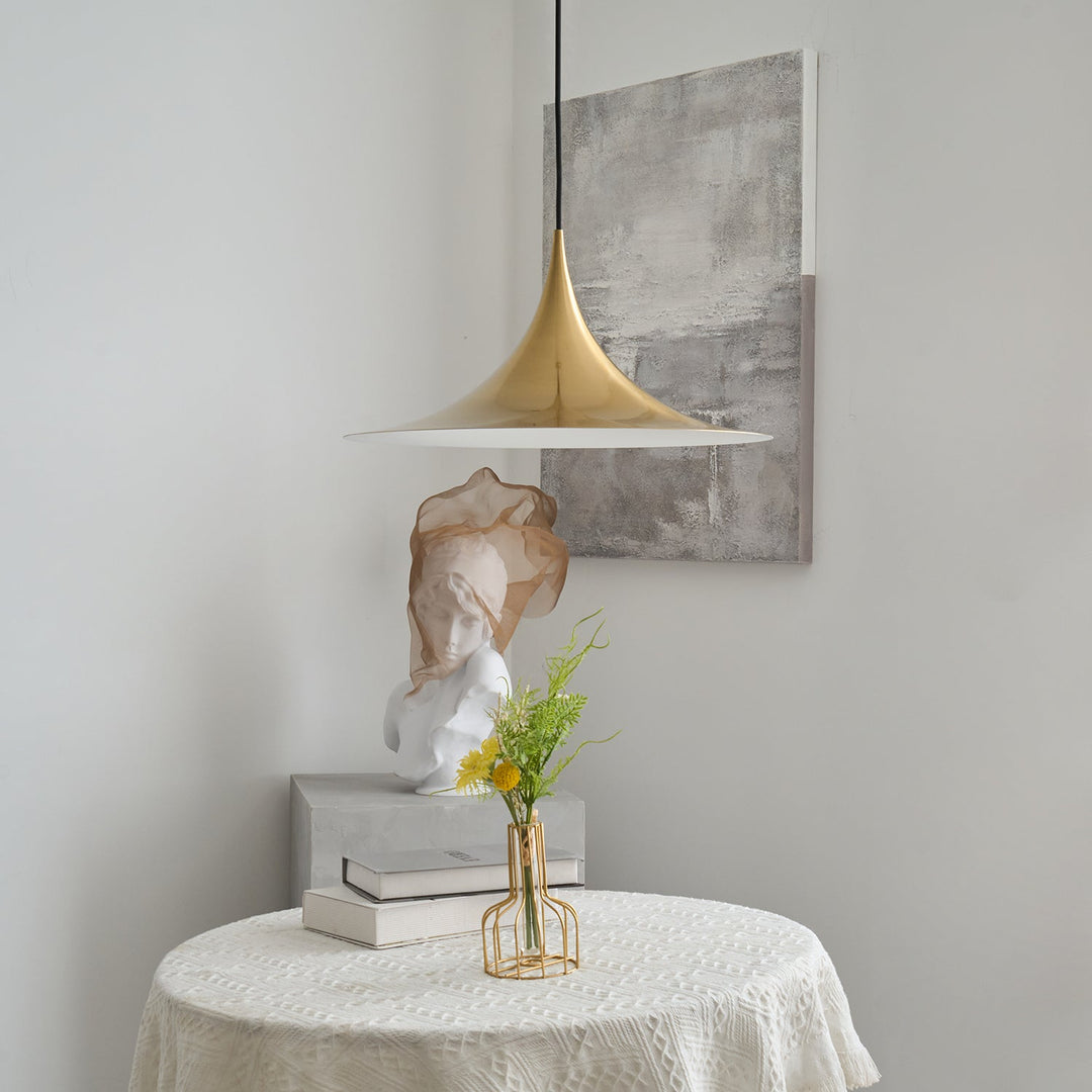 Arch-Shaped Aluminum Plug-In Pendant Light