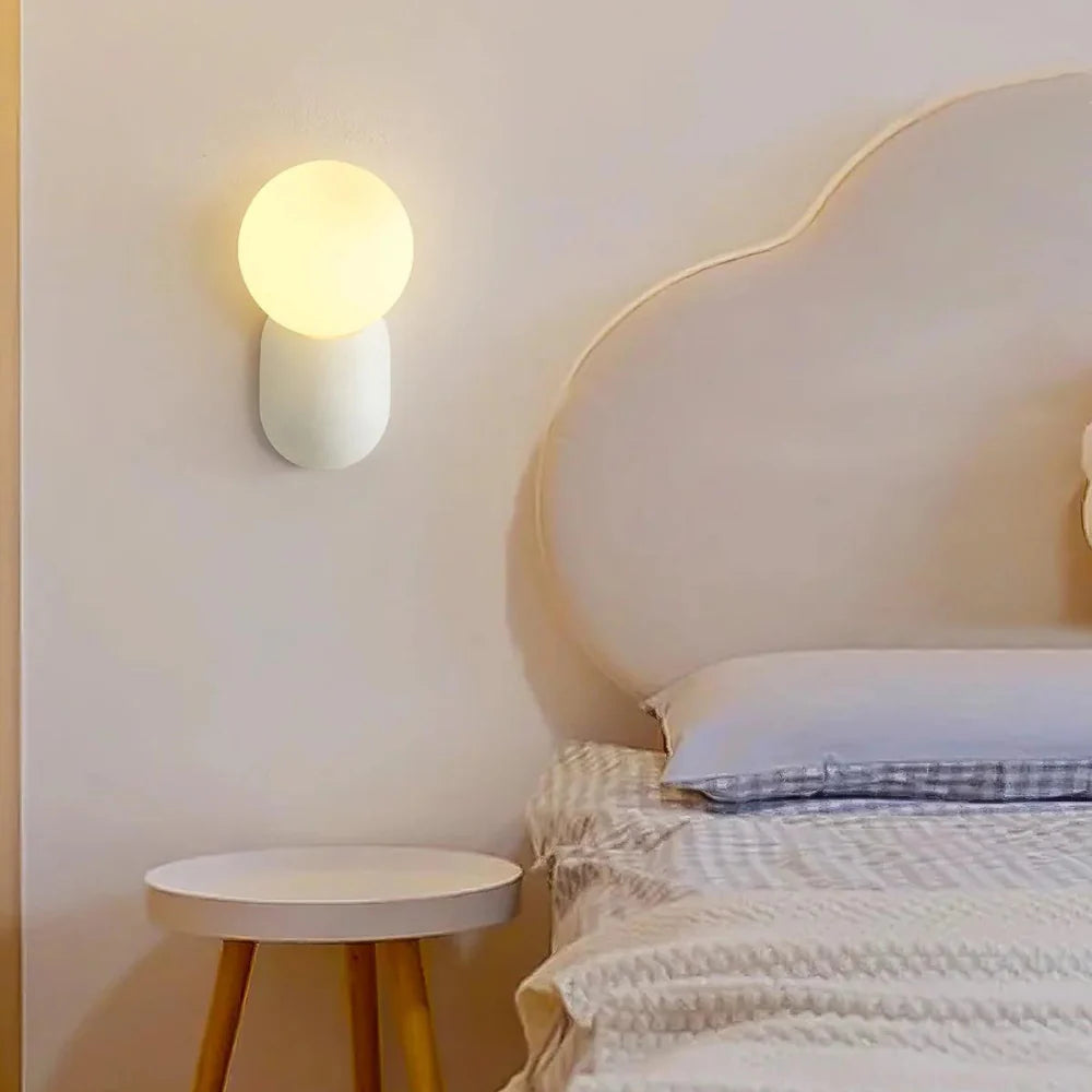 Luma Nordic Glass Orb Wall Light