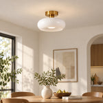 Charger l'image dans la visionneuse de galerie, Bauvia Bauhaus Modern Round Glass Ceiling Lamp