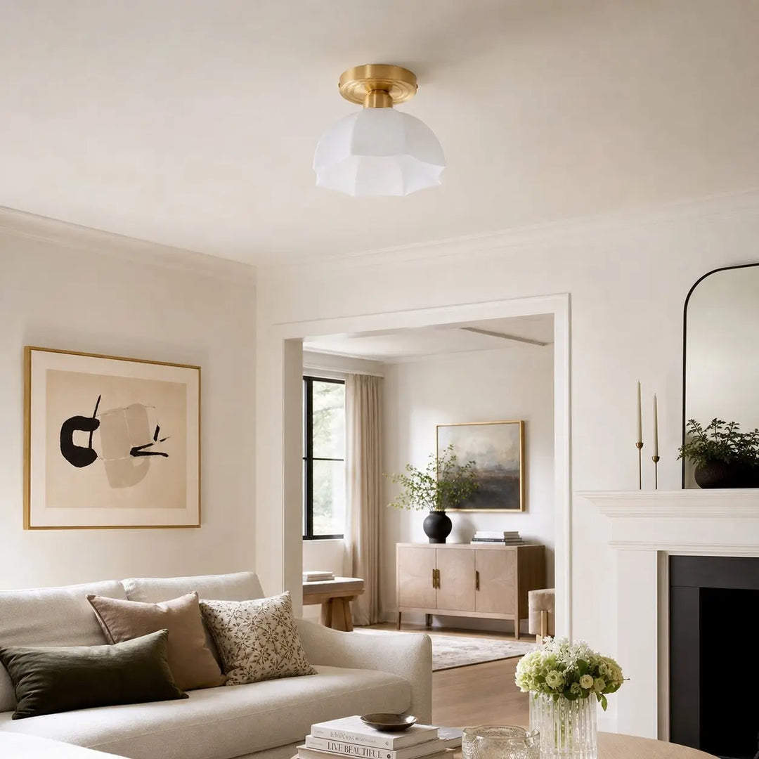 Ceiling light installed in a modern room