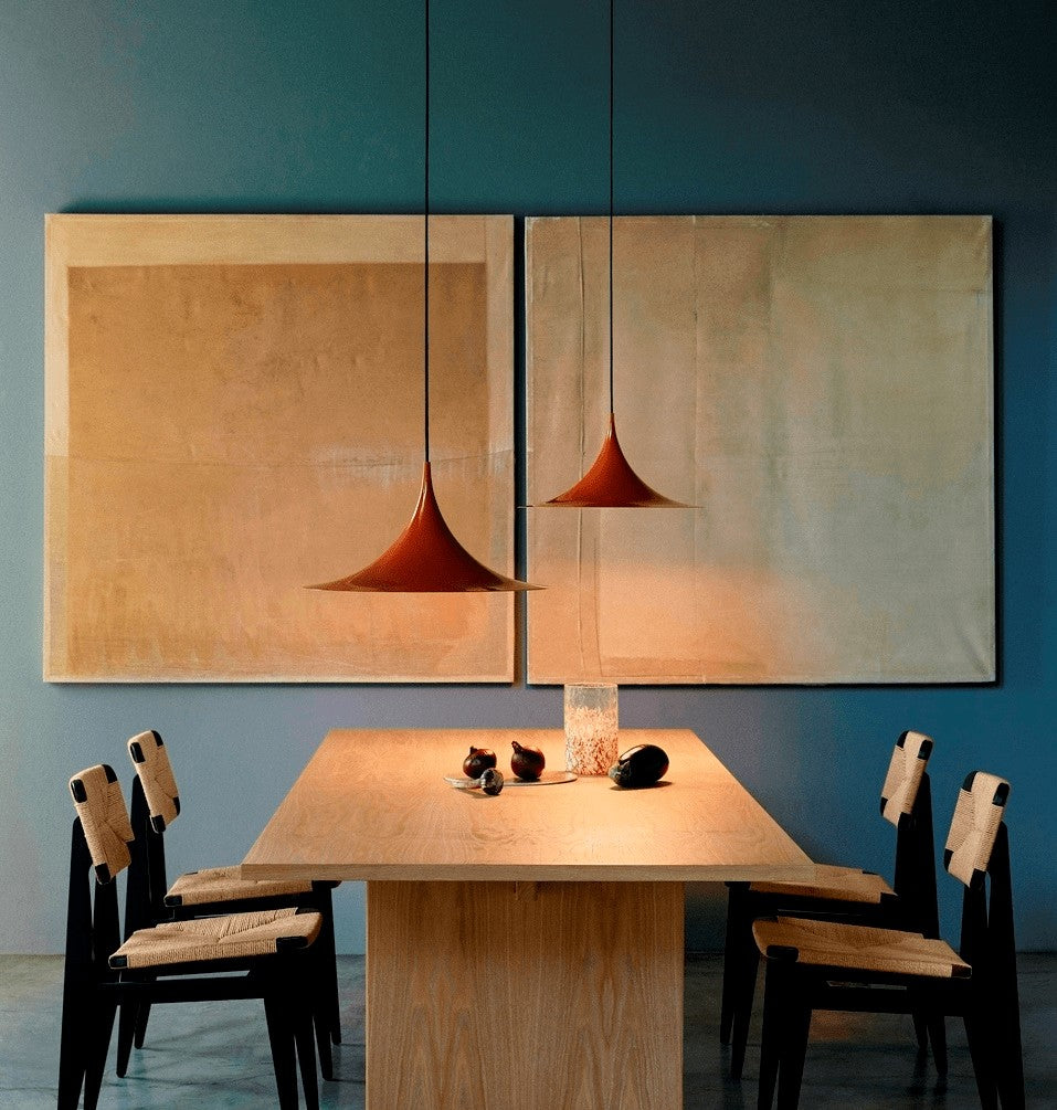 Arch-Shaped Aluminum Plug-In Pendant Light