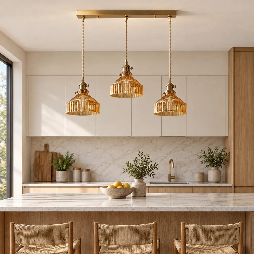Colored Glass Pendant Light