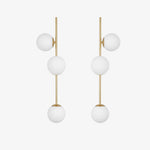 Load image into Gallery viewer, Brass left and right wall sconce pair