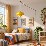 Load image into Gallery viewer, Koloro Millie Plug-In Glass Pendant Light - Retro Colorful Pendant for Modern Interiors