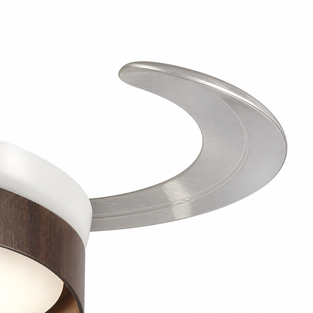Walnut-Tone Ceiling Fan Light