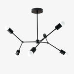 Load image into Gallery viewer, Mobilux Line Industrial Geometric Chandelier - Chrome Nickel Ceiling Light
