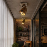 Load image into Gallery viewer, Rust ceiling spotlights in a loft style living corner