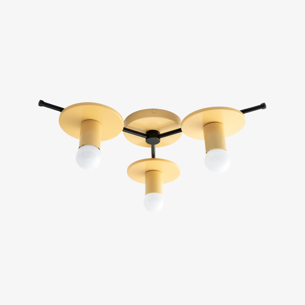 Radiro Globe Colorful Ceiling Light-3 Light Minimalist Fixture