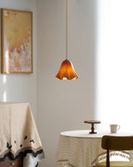 Charger l&#39;image dans la visionneuse de galerie, Bellina Wave-Edge Glass Pendant Lamp — Organic Contemporary Style for Dining &amp; Living
