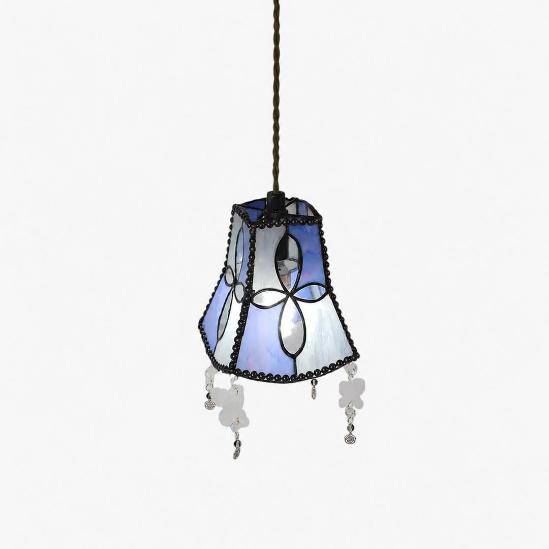 Shell Butterfly Stained Pendant Light