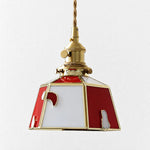 Bild in Gallery-Viewer laden, Handmade Stained Glass Bow Pendant Lamp
