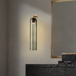Charger l&#39;image dans la visionneuse de galerie, Applique murale LED Art Glass, nickel sable, gris fumé, résistante à l&#39;humidité

