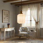 Cargar imagen en el visor de la Galería, Lámpara colgante de linterna de vidrio creativa Glassora - Luz colgante elegante para cocina o dormitorio U15