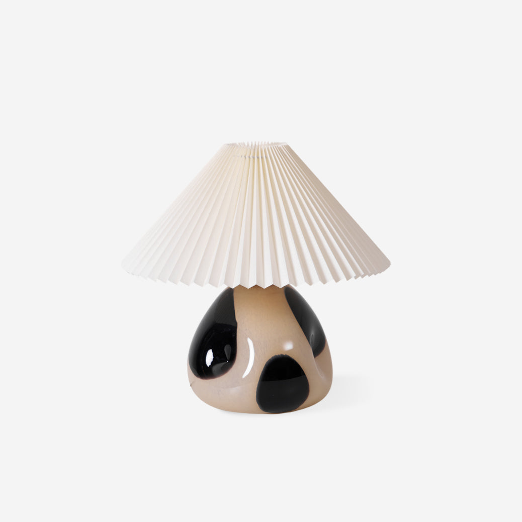 Lámpara de mesa Cavolo plisada
