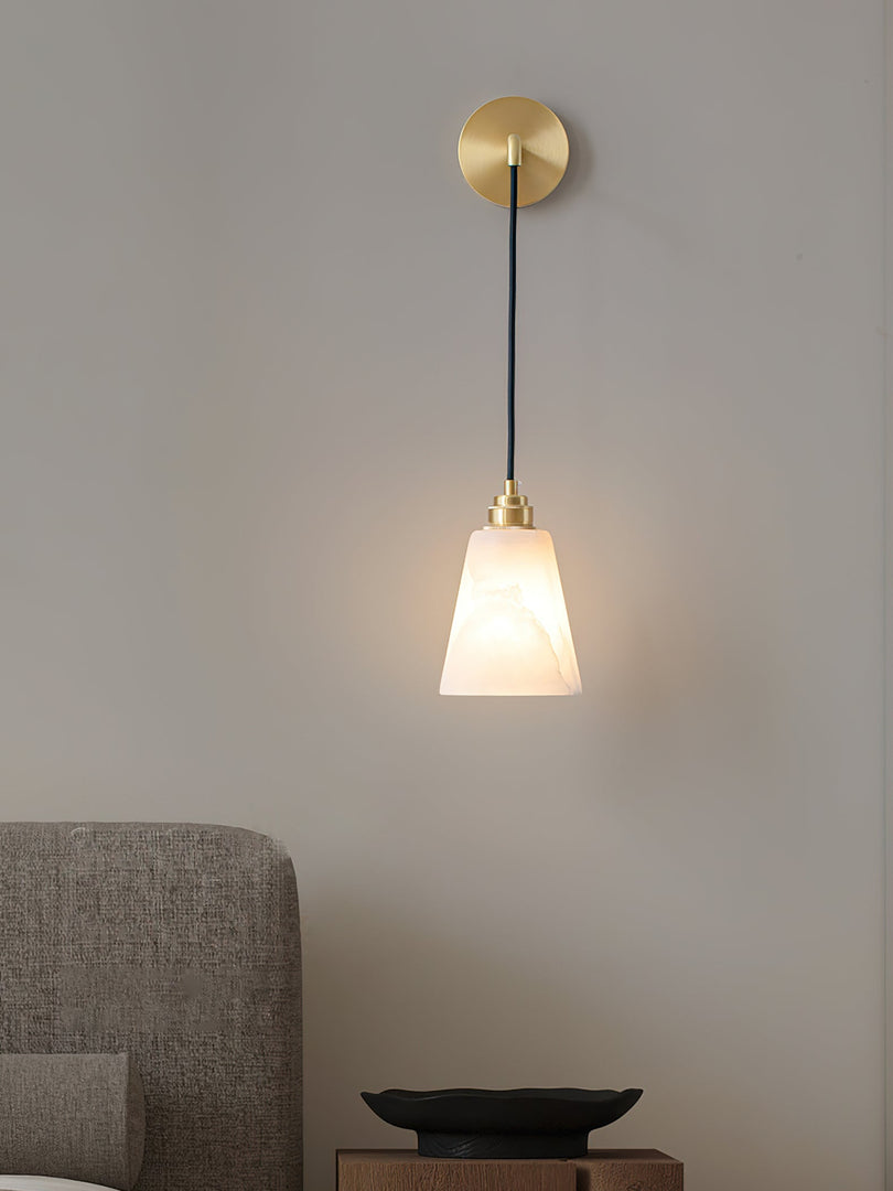 Droplet Alabaster Wandleuchte
