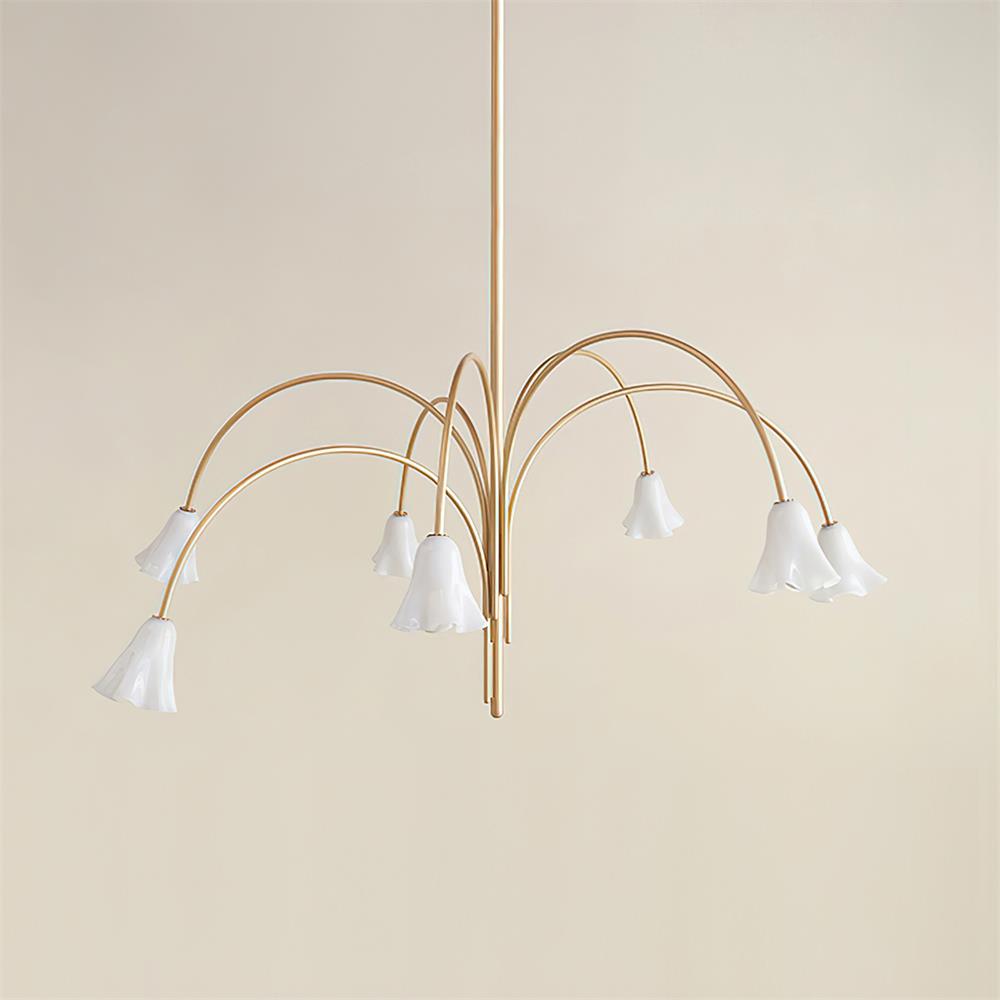 Bellina Modern Blooming Flower Chandelier – Soft Ambient Lighting for Contemporary Spaces