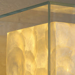 Bild in Gallery-Viewer laden, Beamira Mica Square Wall Lamp - Glass Shade Shell Decorative Wall Light for Hallway