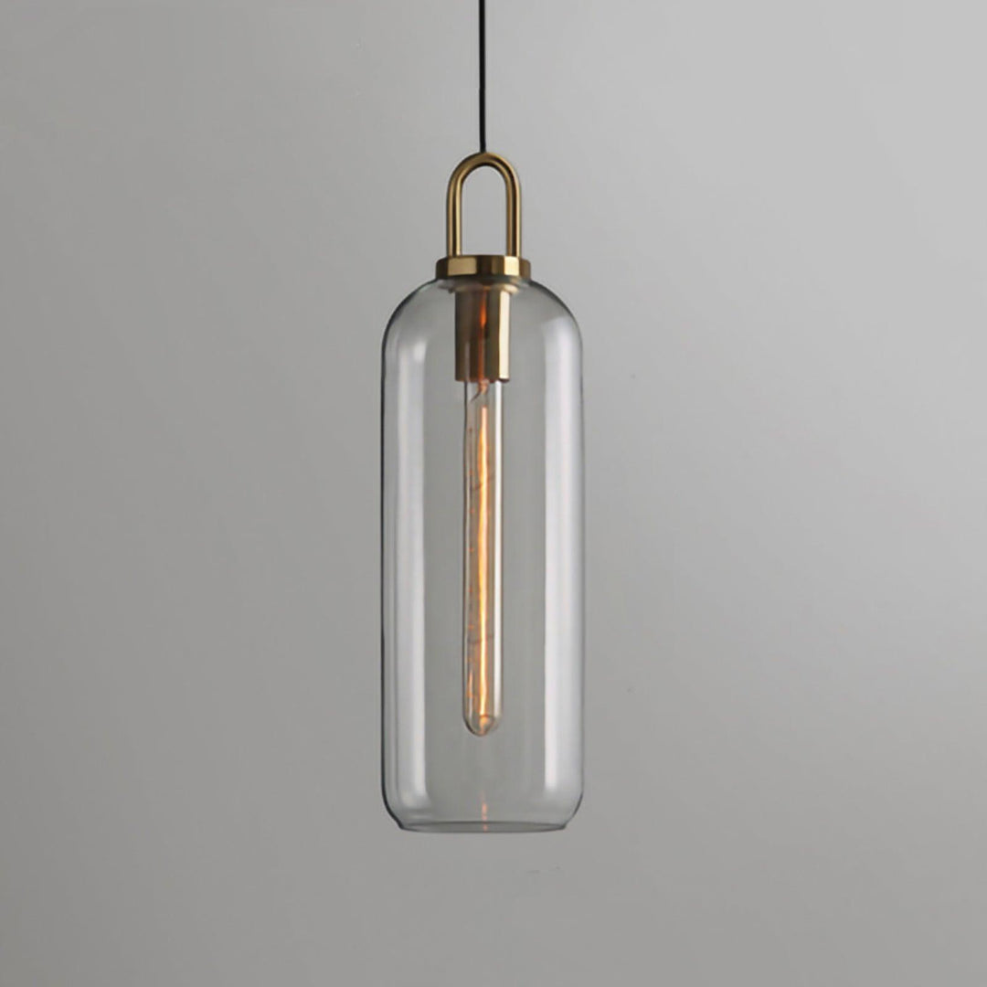 Copper-Plated Glass Plug-In Swag Pendant