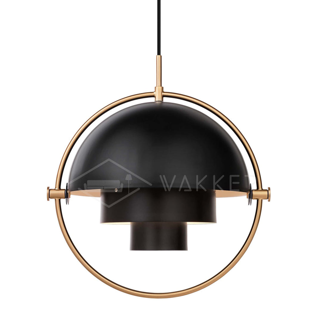 Adjustable Metal Hemisphere Plug-In Swag Pendant