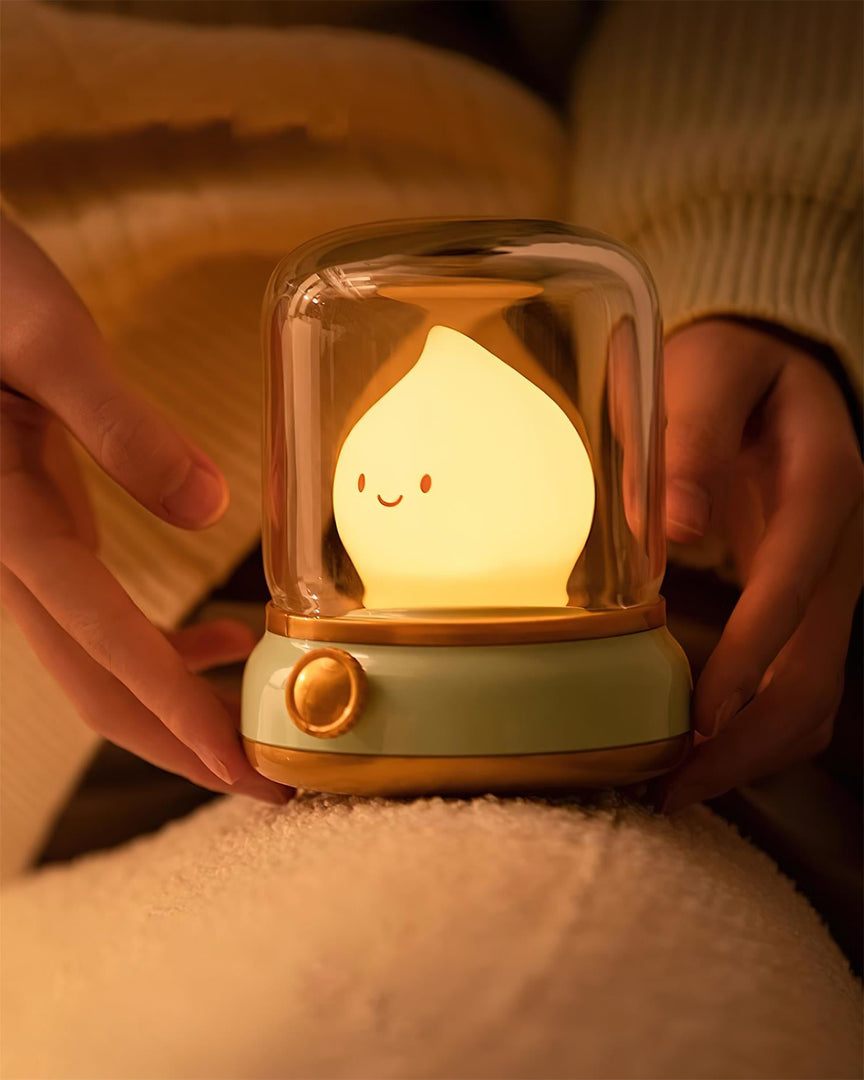Luz nocturna pequeña LED con forma de llama