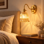 Cargar imagen en el visor de la Galería, Japanese Ruffle Glass Wall Lamp