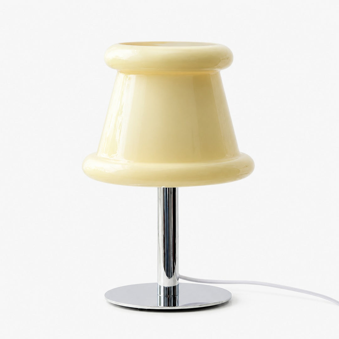 Sculpted Glass Table Lamp