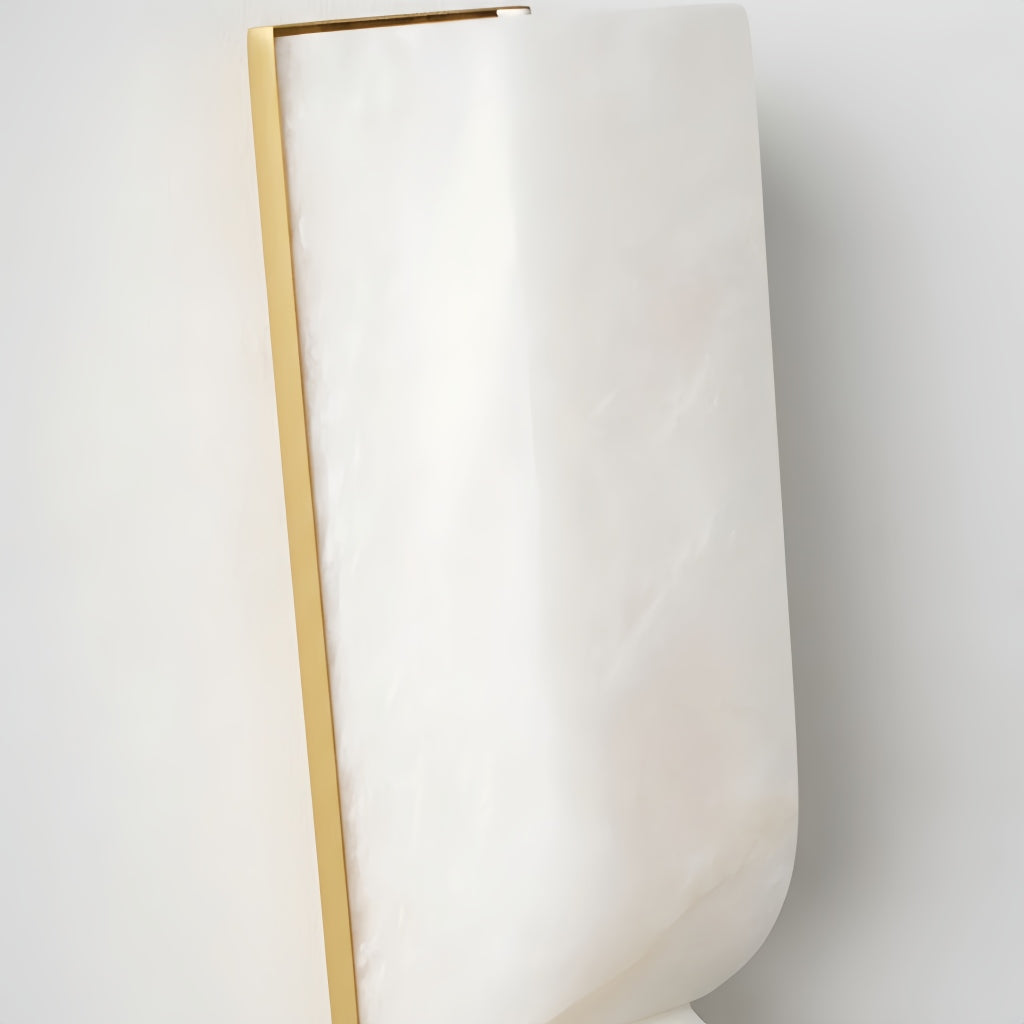 Lampe Murale Courbée Albesque - Lampe Murale Moderne en Albâtre pour Chambres et Salons