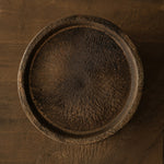 Load image into Gallery viewer, Close view of the candle holder top tray and visible wood grain