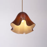 Charger l&#39;image dans la visionneuse de galerie, Bellina Wave-Edge Glass Pendant Lamp — Organic Contemporary Style for Dining &amp; Living

