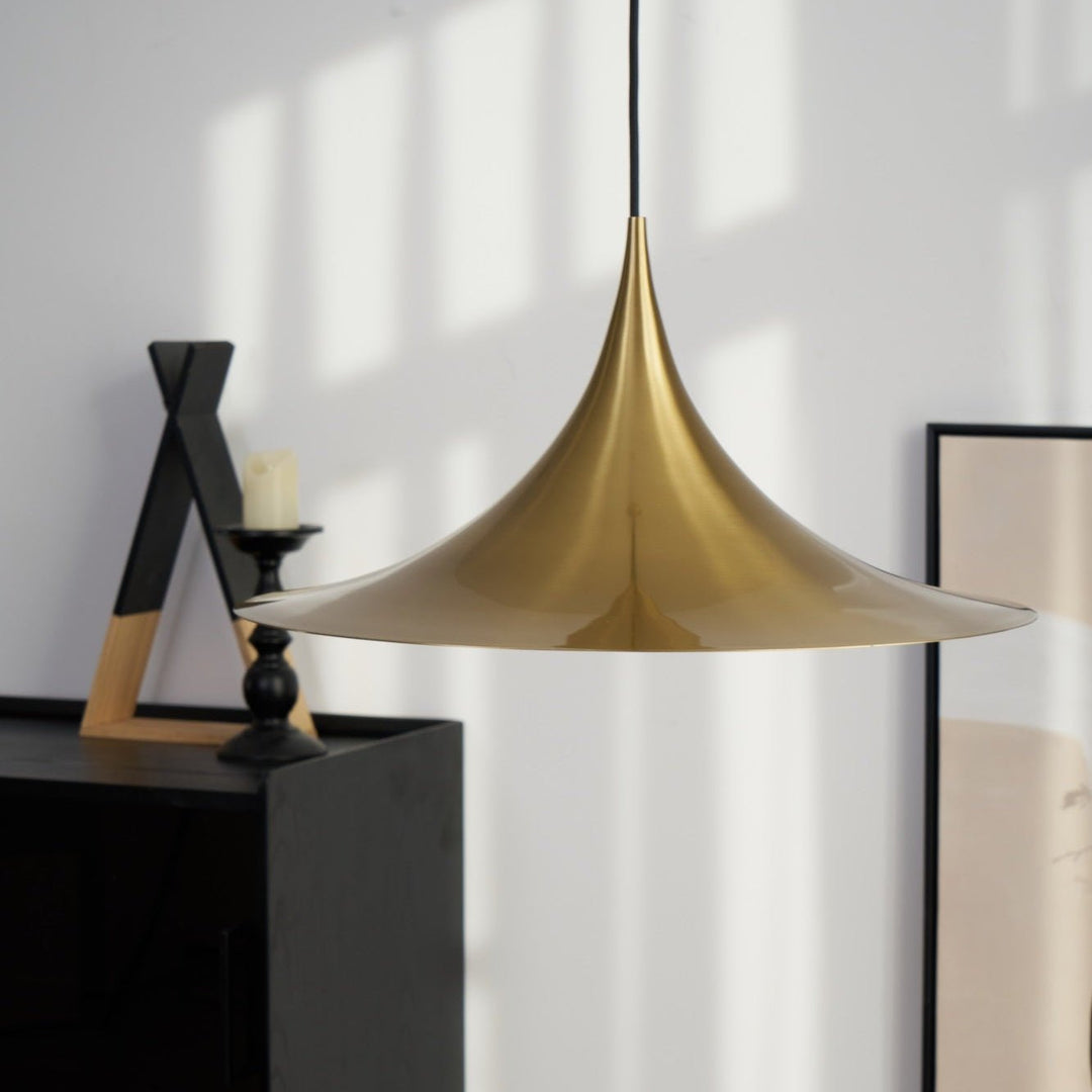Arch-Shaped Aluminum Plug-In Pendant Light