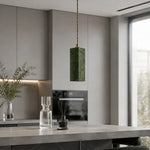 Cargar imagen en el visor de la Galería, Green jade pendant light in a modern kitchen